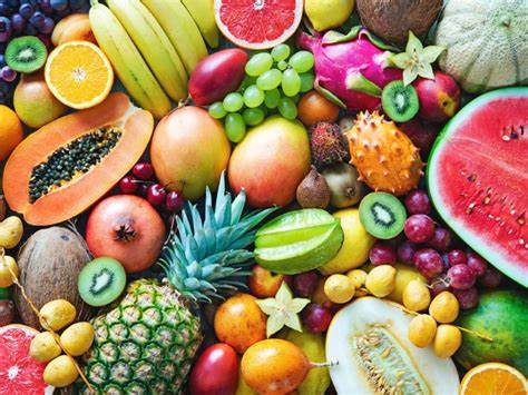 Common Fruits: Banana, grapes, Apple and more..